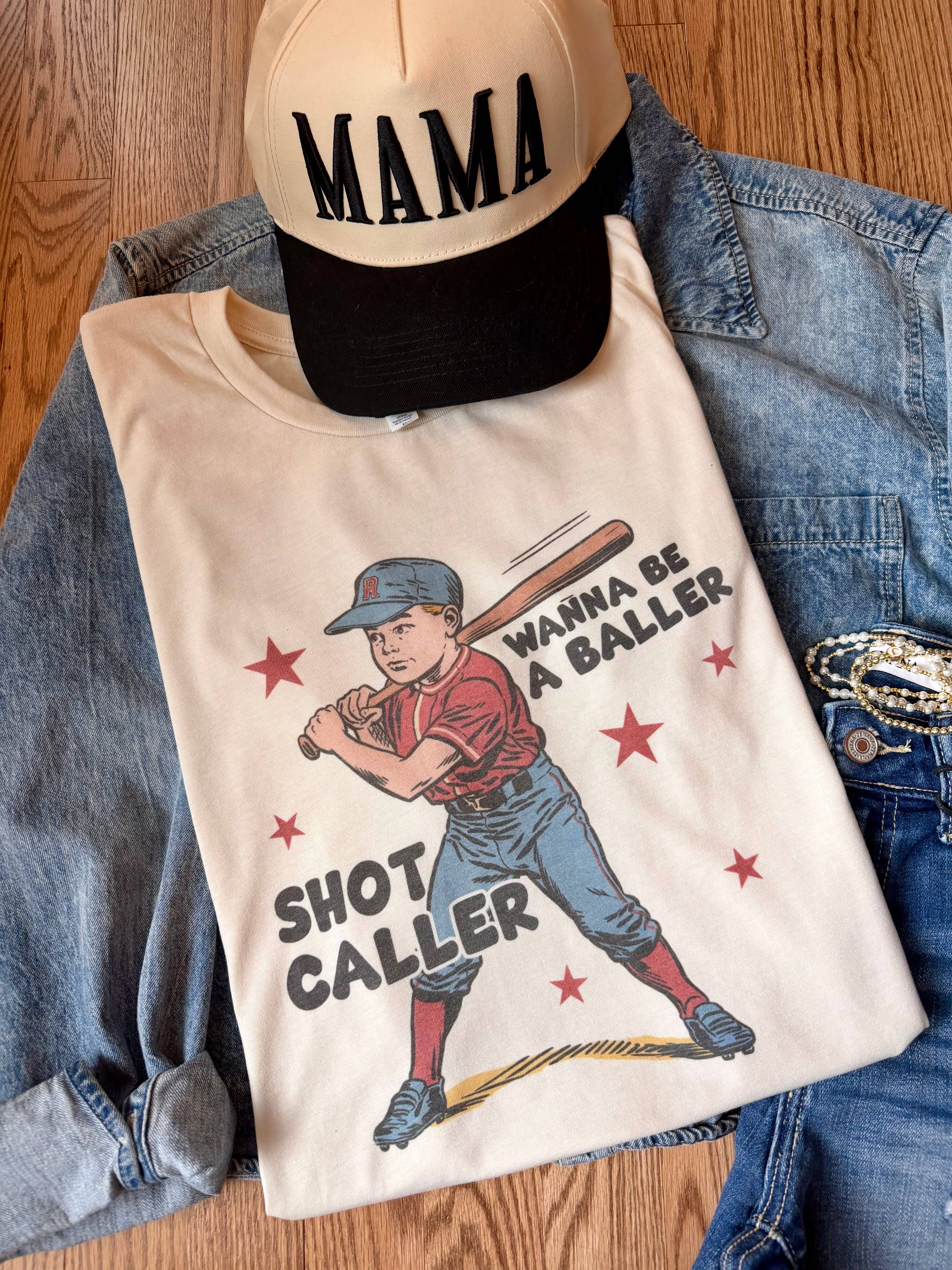 Baseball Shot Caller Graphic Tee