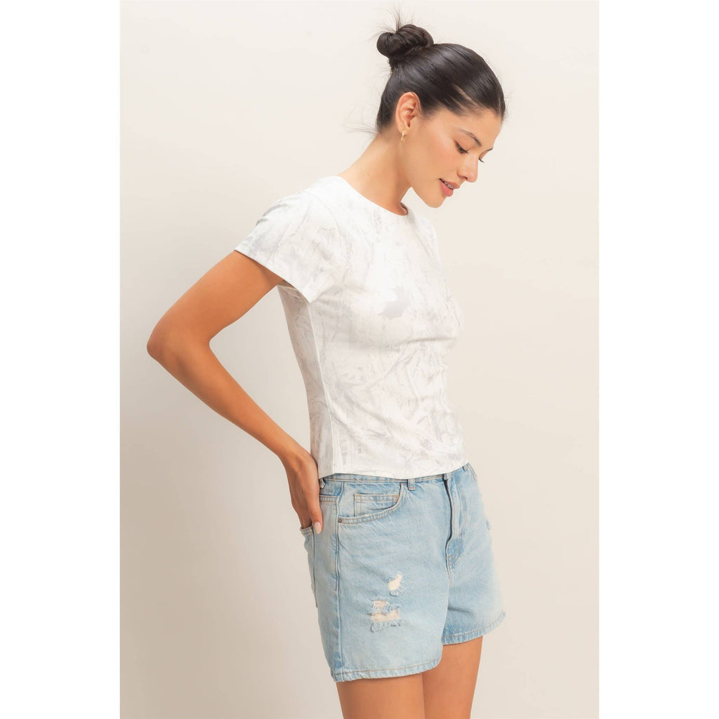 Fitted Crew Neck T-Shirt