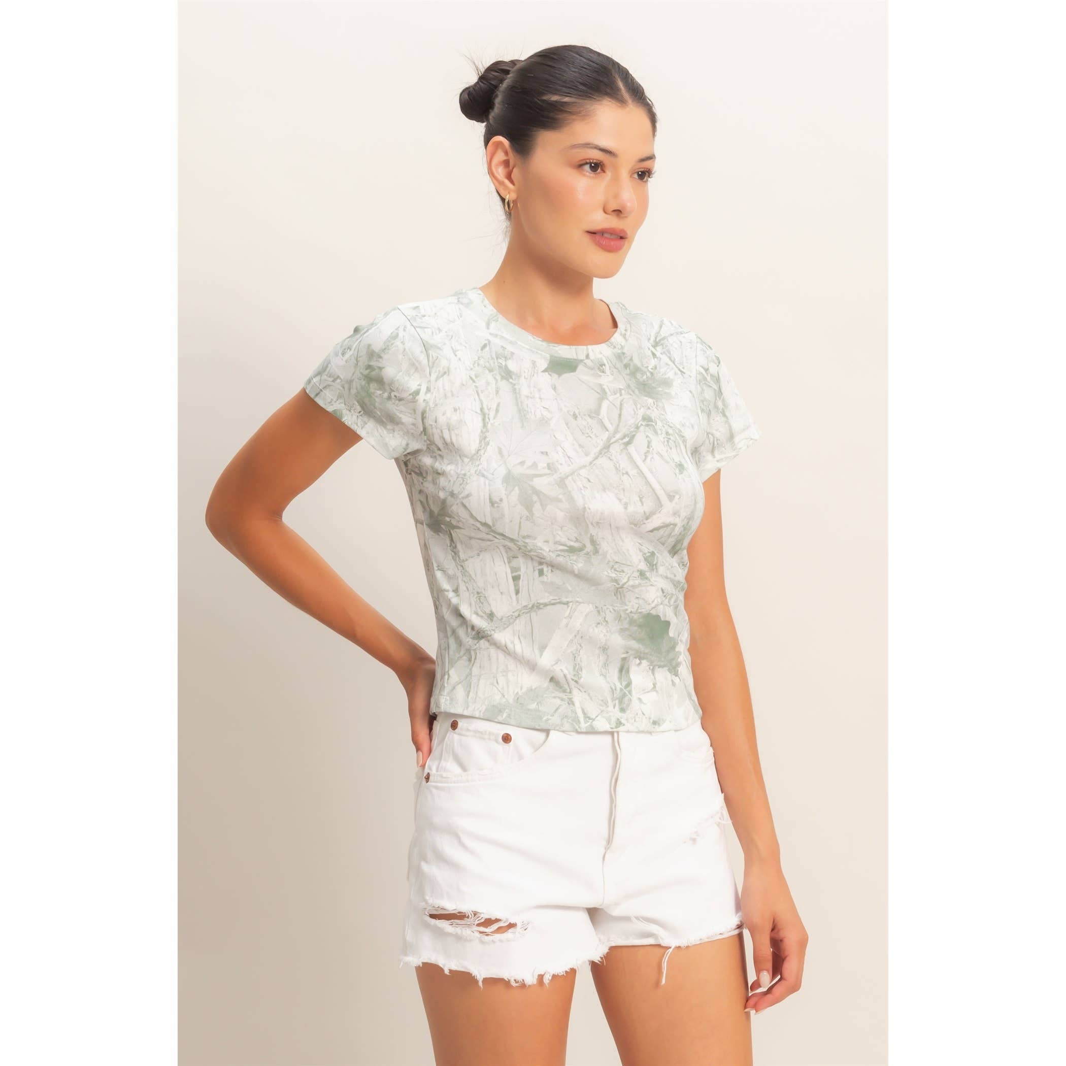 Fitted Crew Neck T-Shirt
