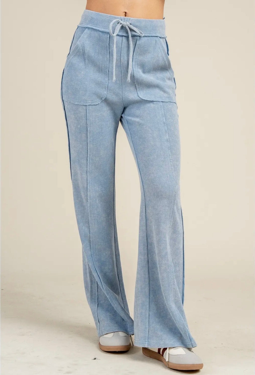 Knit Top and Flare Pant Set