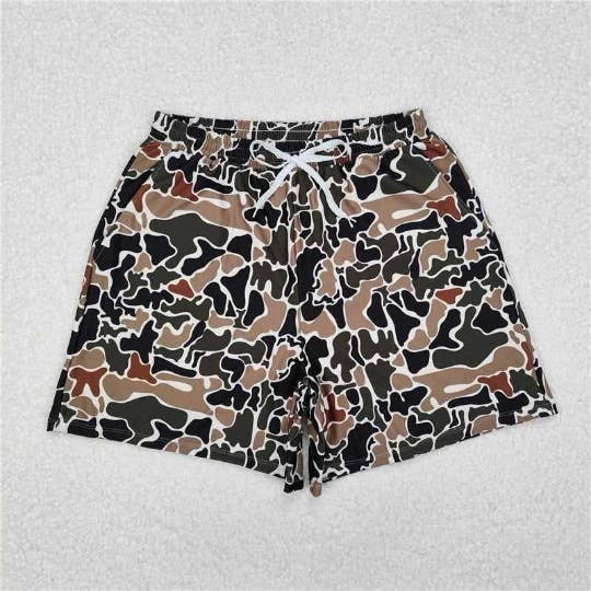Elasticated Camouflage Digital Print Shorts