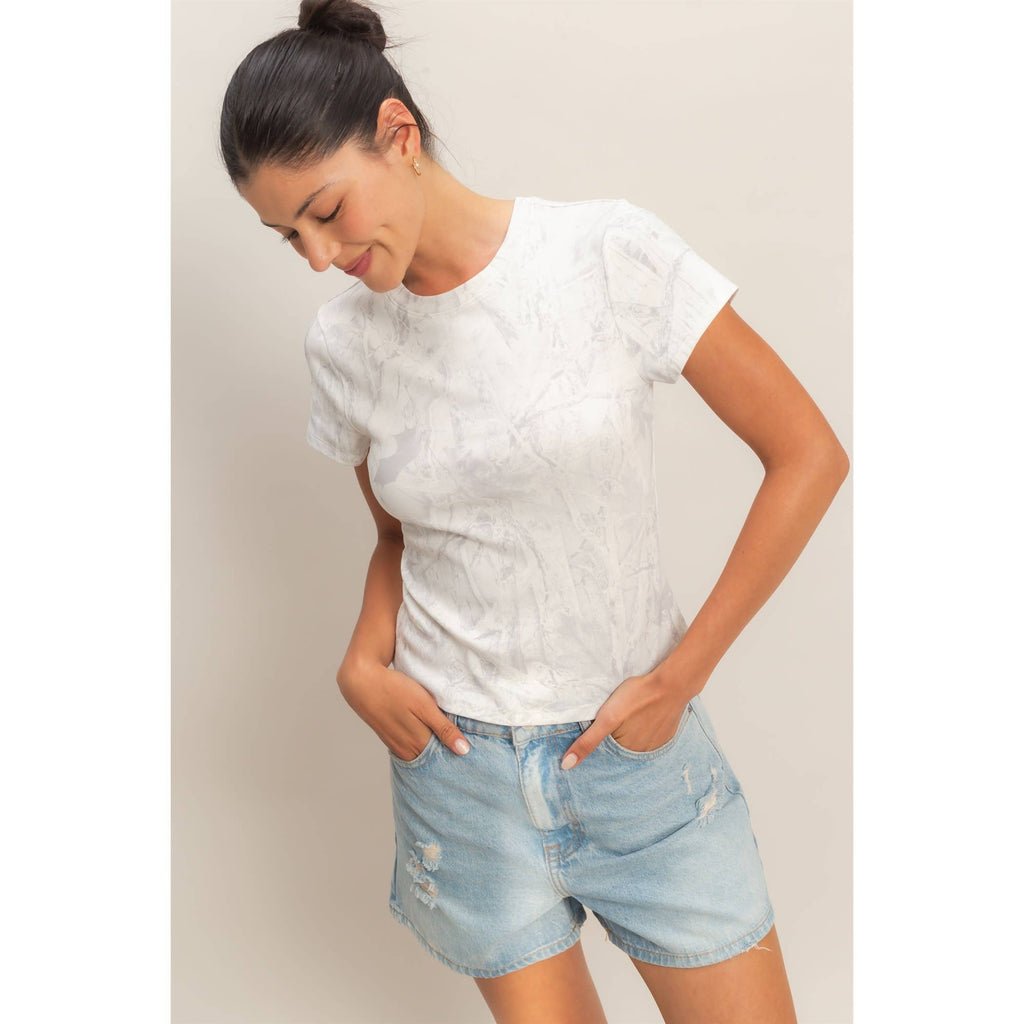 Fitted Crew Neck T-Shirt