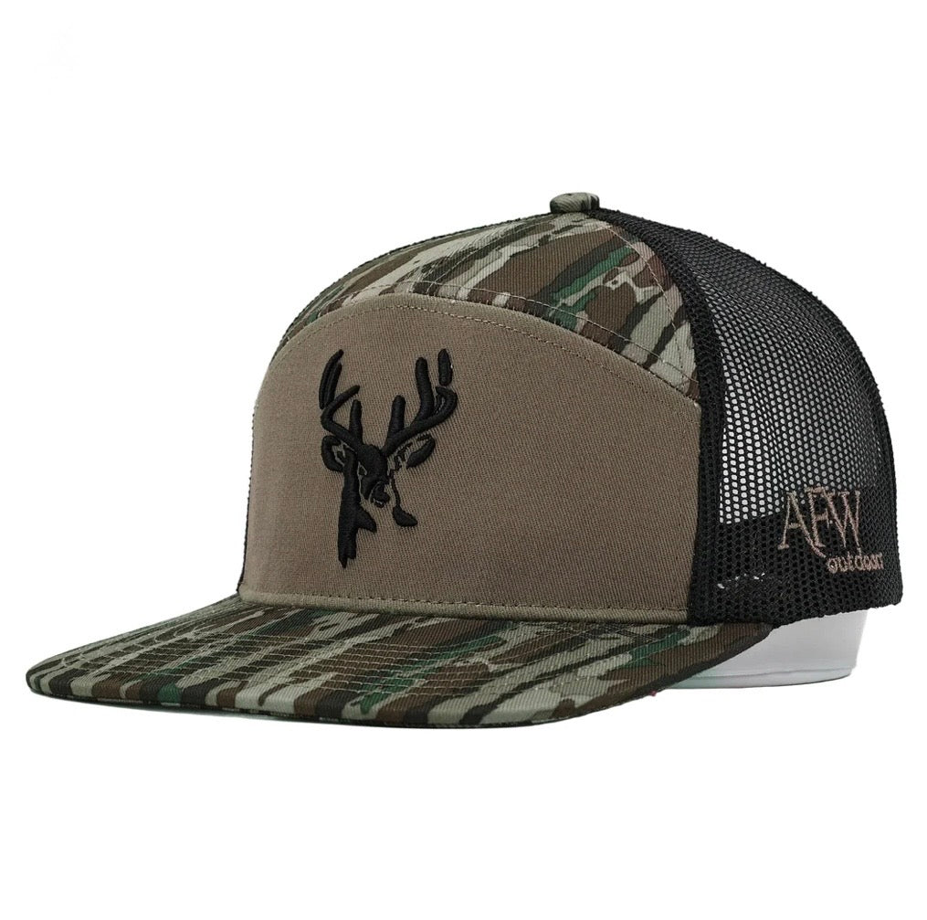 Realtree Original 7 Panel Buck Logo Hat