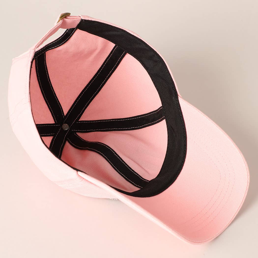 USA Letter Rhinestone Patch Baseball Cap