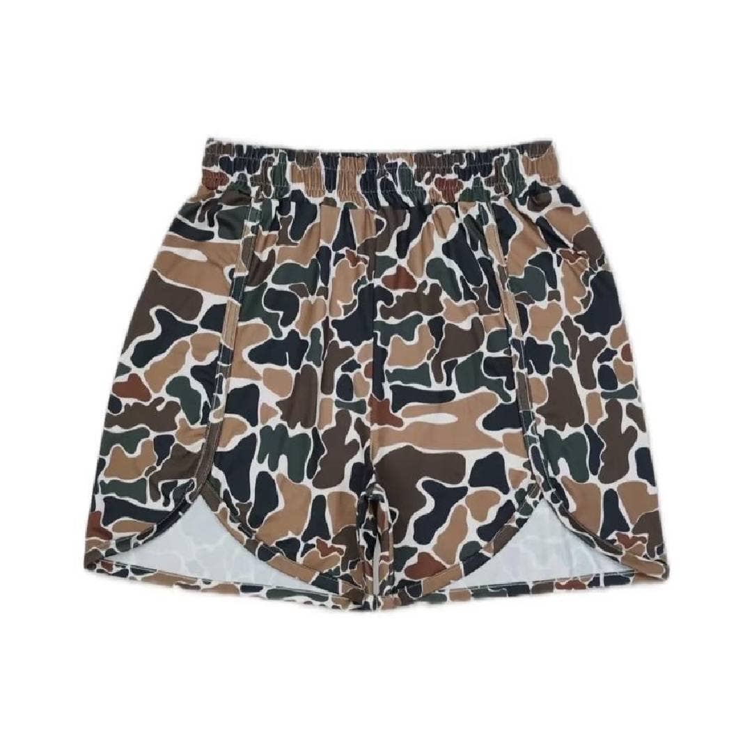 Elasticated Camouflage Digital Print Shorts