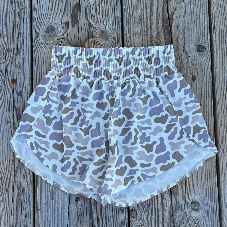 Elasticated Camouflage Digital Print Shorts