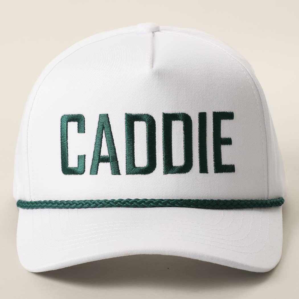 CADDIE Embroidered Two-Tone Rope Trucker Hat