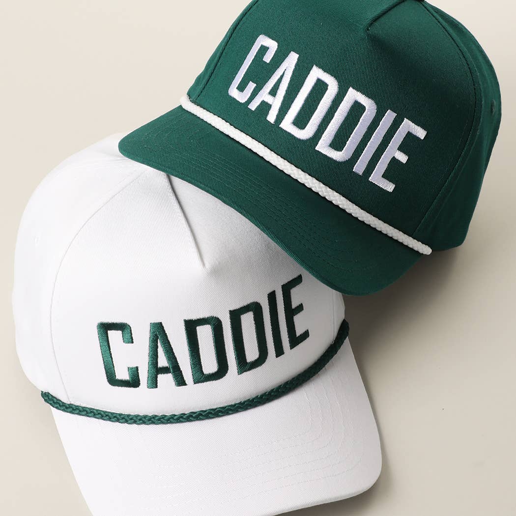 CADDIE Embroidered Two-Tone Rope Trucker Hat