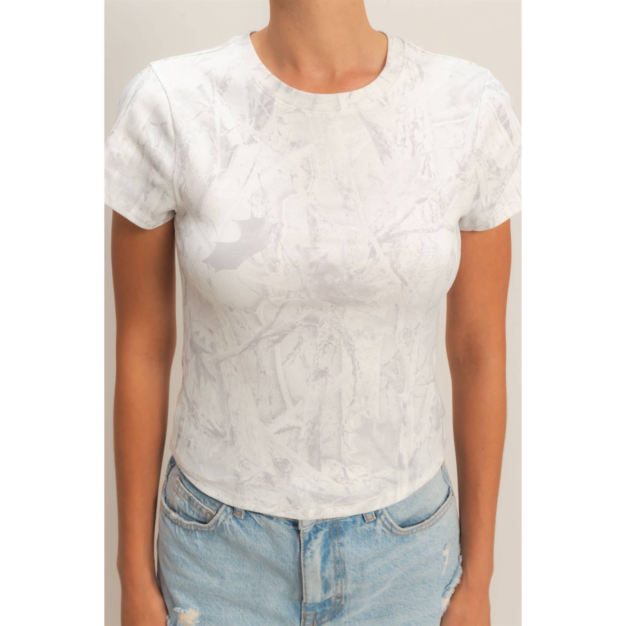 Fitted Crew Neck T-Shirt
