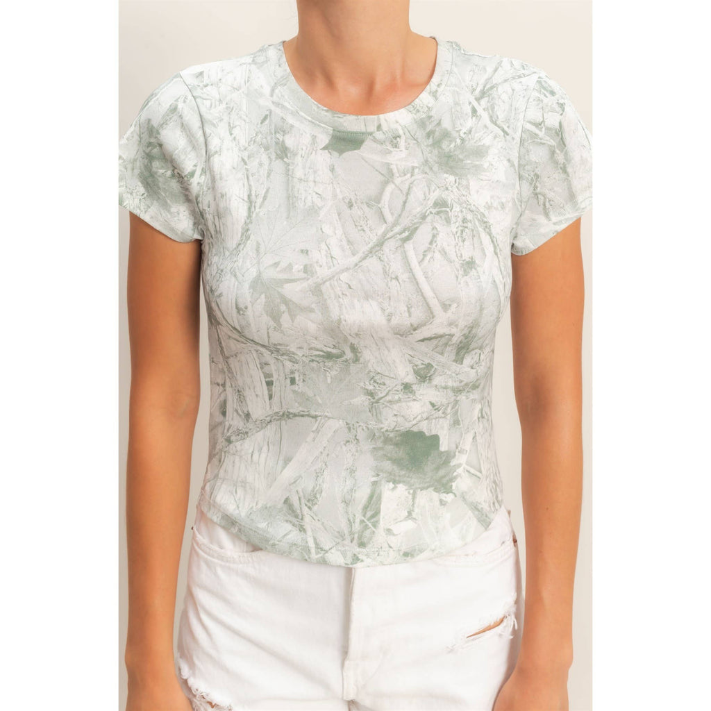 Fitted Crew Neck T-Shirt