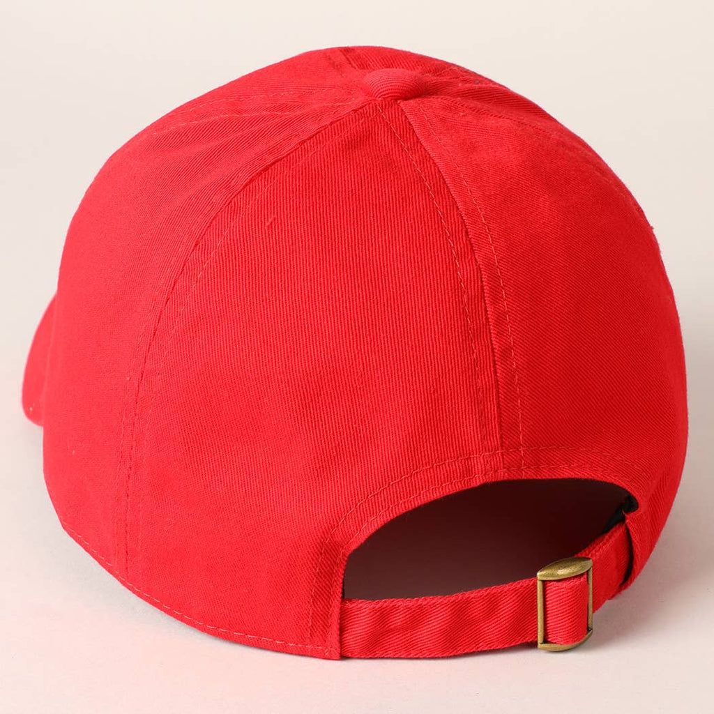 USA Letter Rhinestone Patch Baseball Cap
