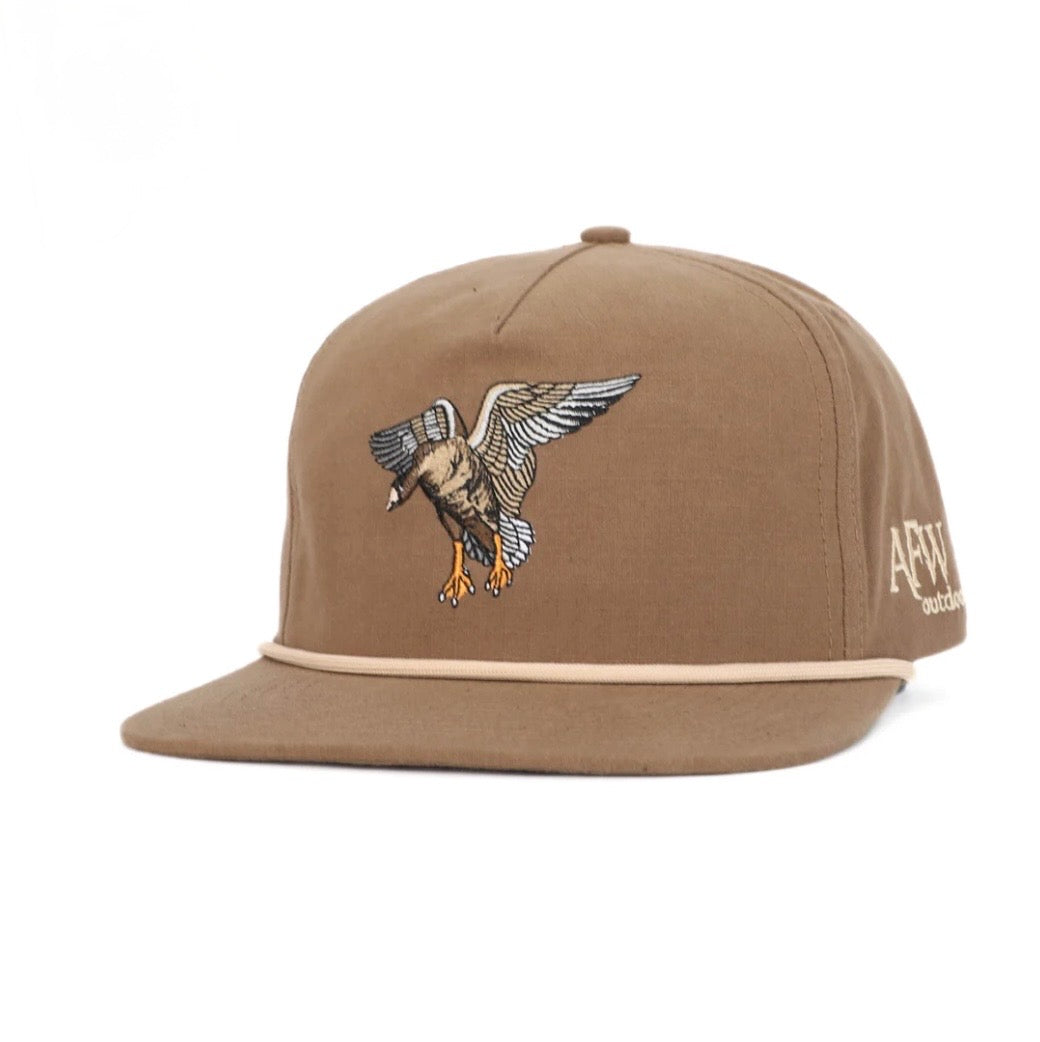Brown w Tan Rope Specklebelly Ringstop Hat