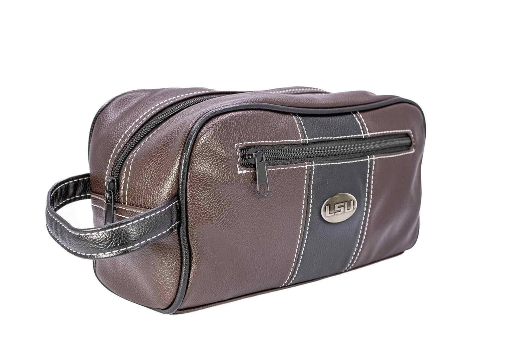 LSU Tigers Men's Toiletry Dopp Bag Brown