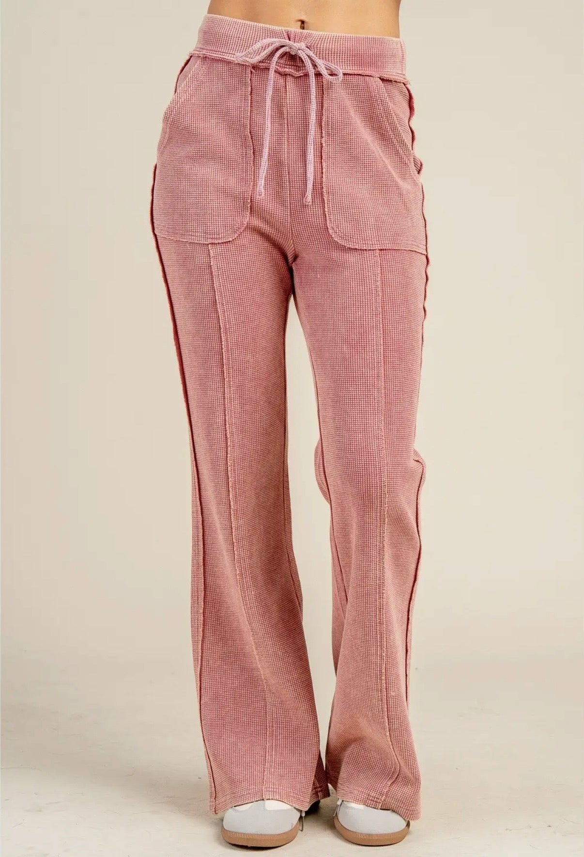Knit Top and Flare Pant Set