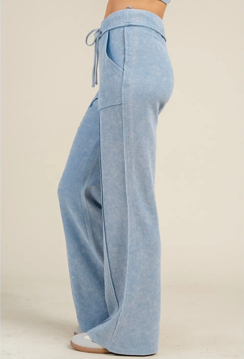 Knit Top and Flare Pant Set