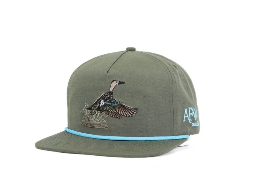 Moss Green Blue Wing Teal Ringstop Hat