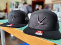 Ghost Black on Black 7 Panel Hat