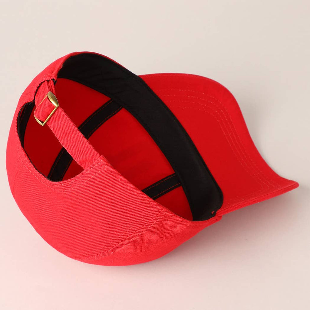 USA Letter Rhinestone Patch Baseball Cap