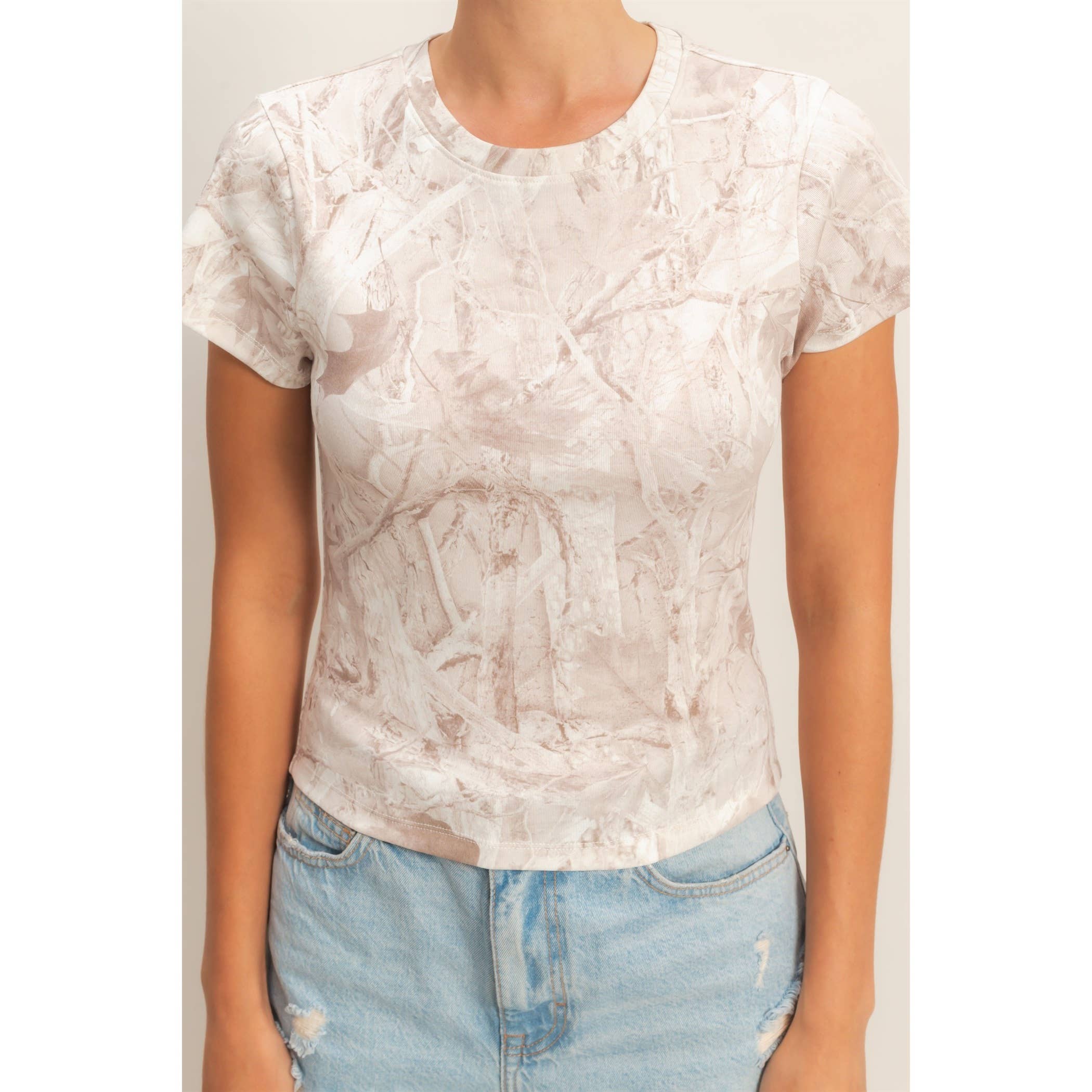 Fitted Crew Neck T-Shirt