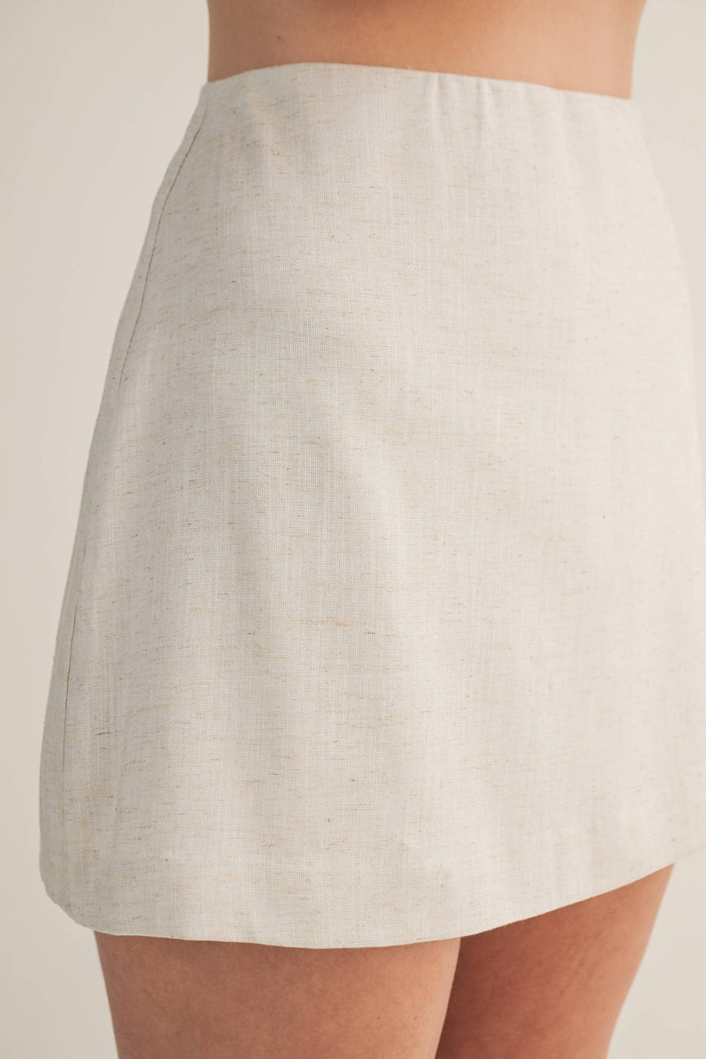 Tailored High-Rise A-Line Mini Skort