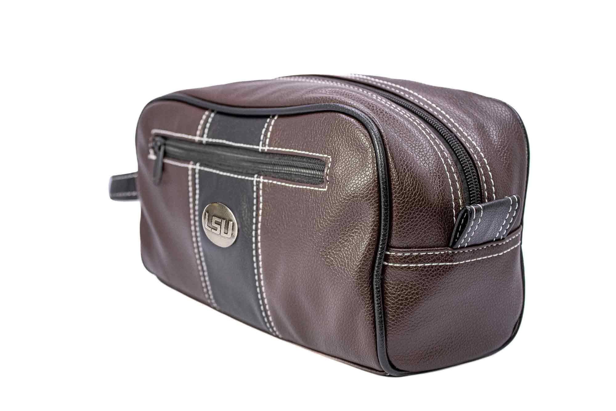 LSU Tigers Men's Toiletry Dopp Bag Brown