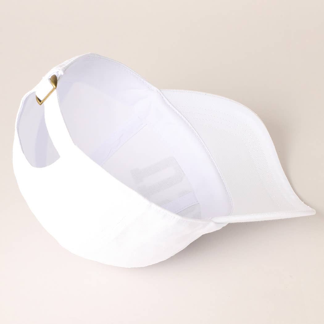 USA Letter Rhinestone Patch Baseball Cap