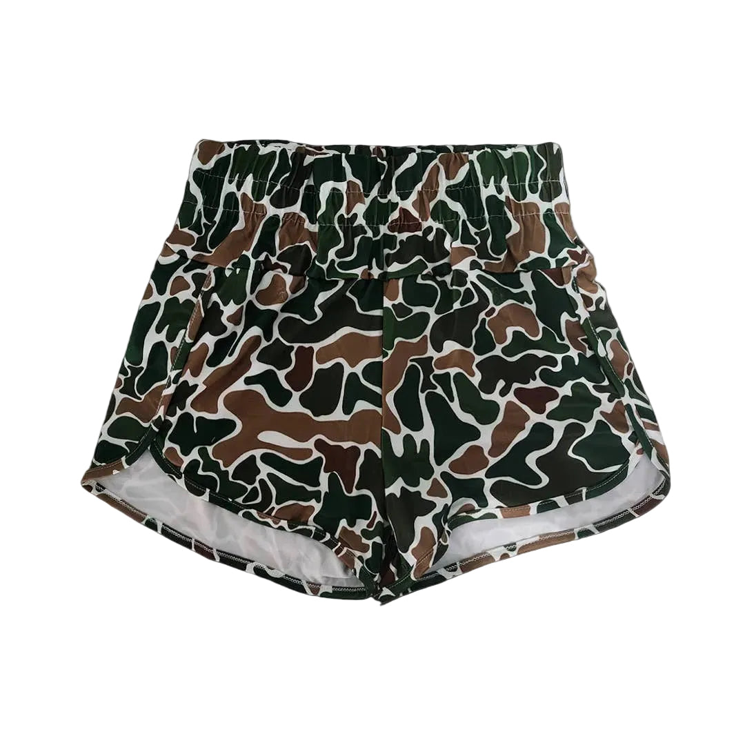 Elasticated Camouflage Digital Print Shorts