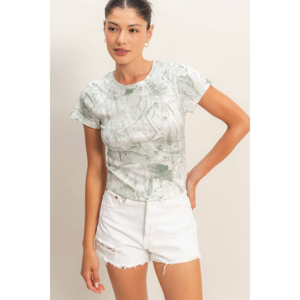 Fitted Crew Neck T-Shirt